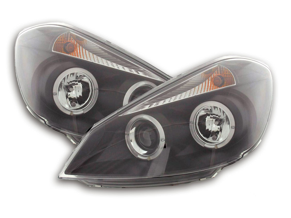Scheinwerfer Set Renault Clio Typ R 05-08 schwarz Scheinwerfer Set Renault Clio Typ R 05-08 schwarz
